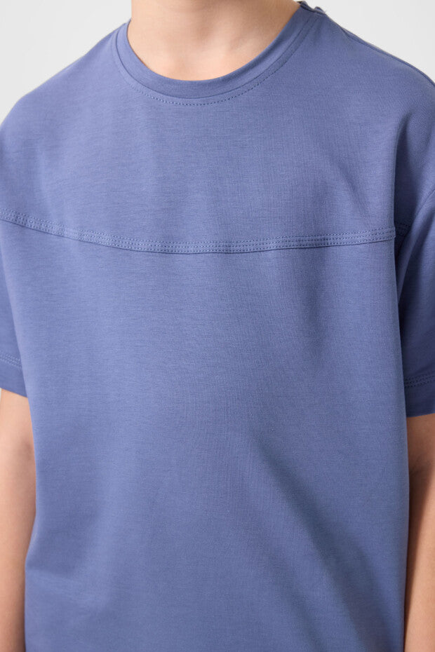 Erkek Çocuk Kot Şort Tshirt Takım