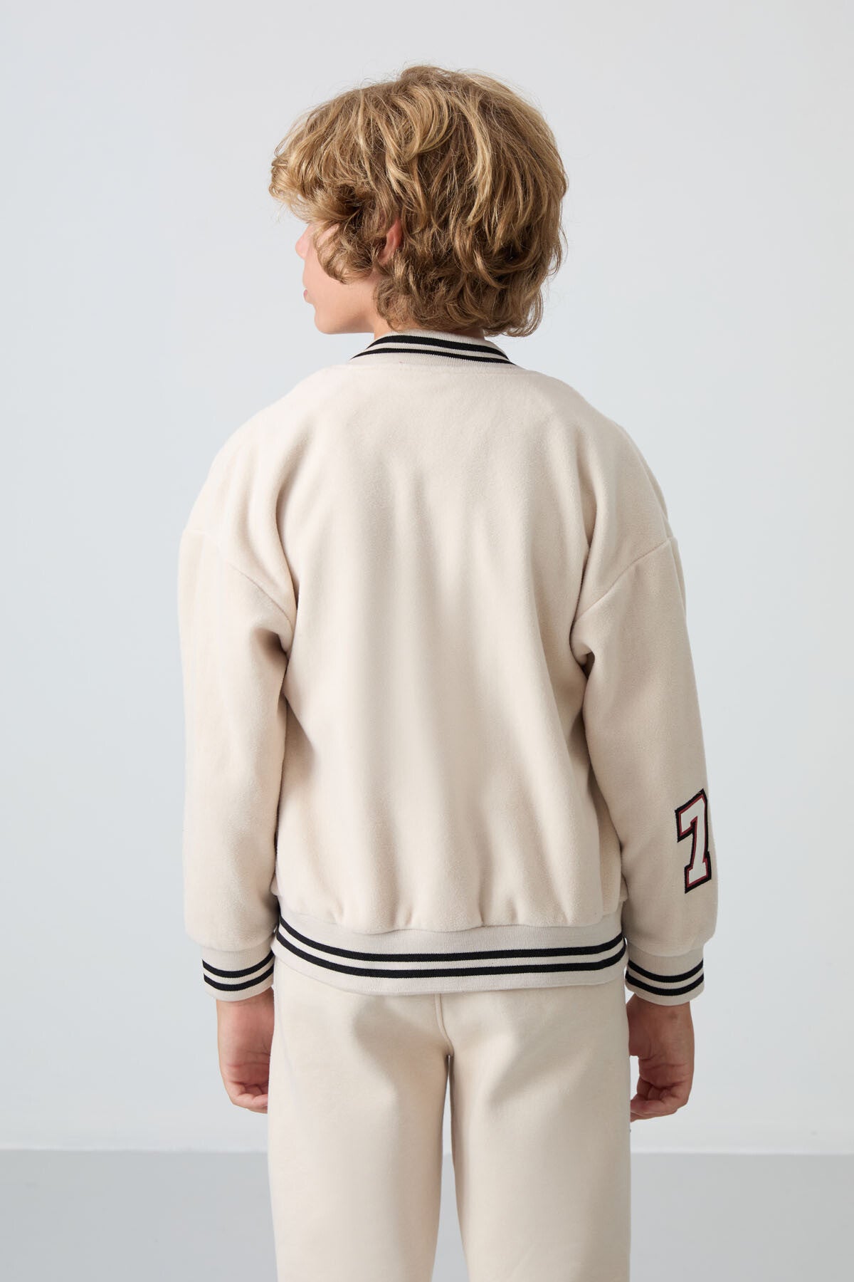 Erkek Çocuk Polar Kolej Ceketi