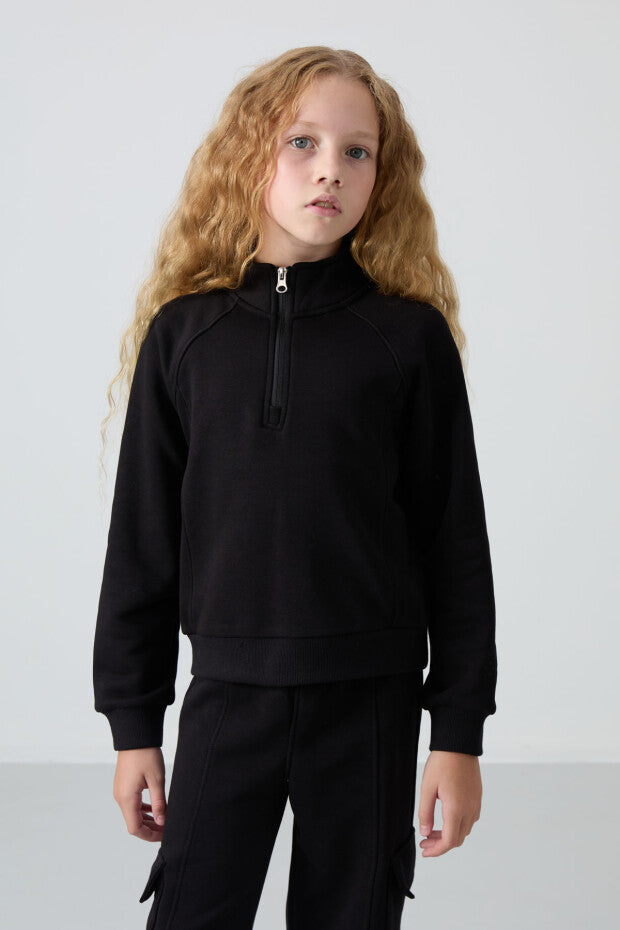 Kız Çocuk Eşofman Takımı Siyah