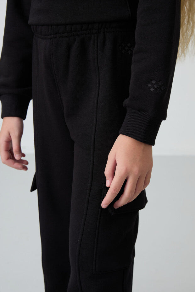 Kız Çocuk Eşofman Takımı Siyah