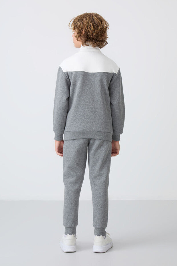 Gri Pamuklu Eşofman Takımı Erkek Çocuk