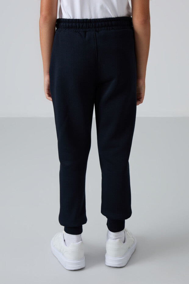 Lacivert İçi Şardonlu Eşofman Altı