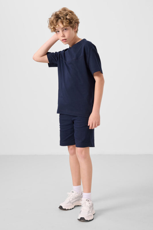 Erkek Çocuk Lacivert Şortlu Takım