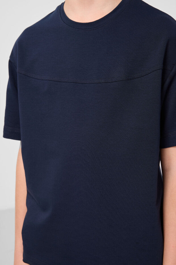 Erkek Çocuk Lacivert Şortlu Takım