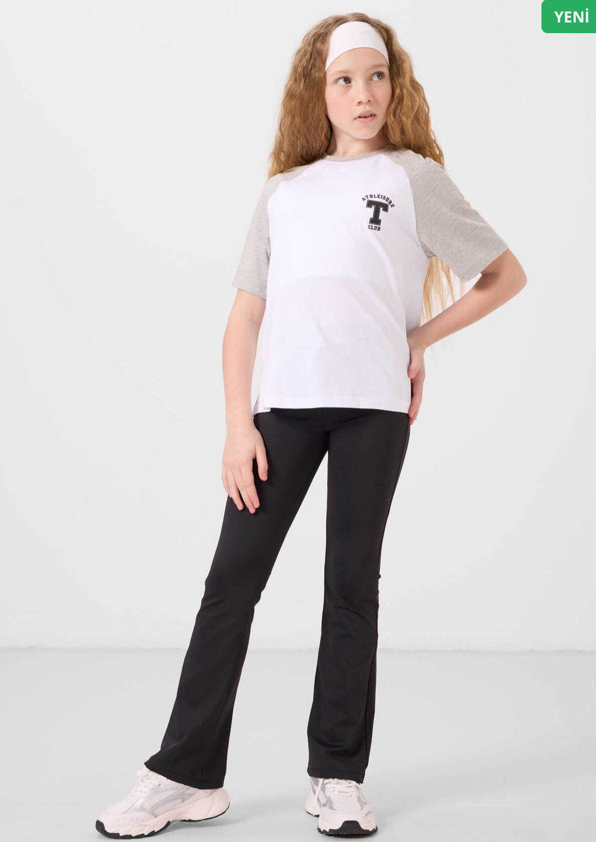 Siyah İspanyol Paça Kız Çocuk Tayt