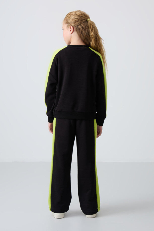 Siyah Kız Çocuk Eşofman Takımı