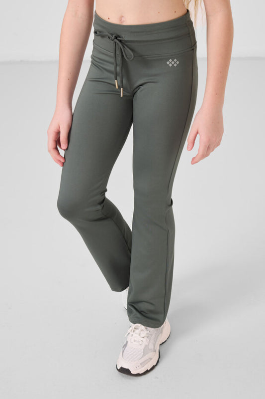 Kız Çocuk Haki İspanyol Paça Tayt