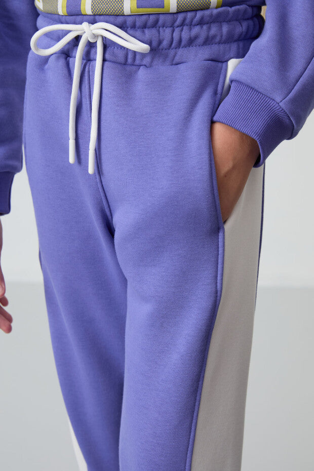 Kız Çocuk Mor Eşofman Takımı