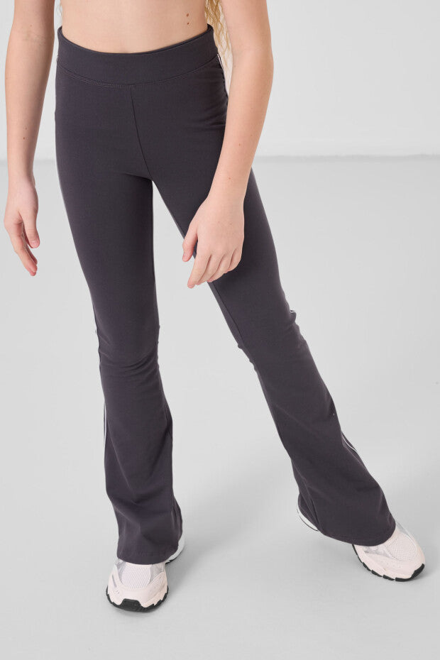 Antrasit İspanyol Paça Tayt Tshirt Takım