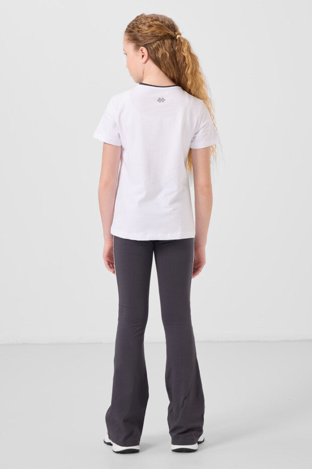 Antrasit İspanyol Paça Tayt Tshirt Takım