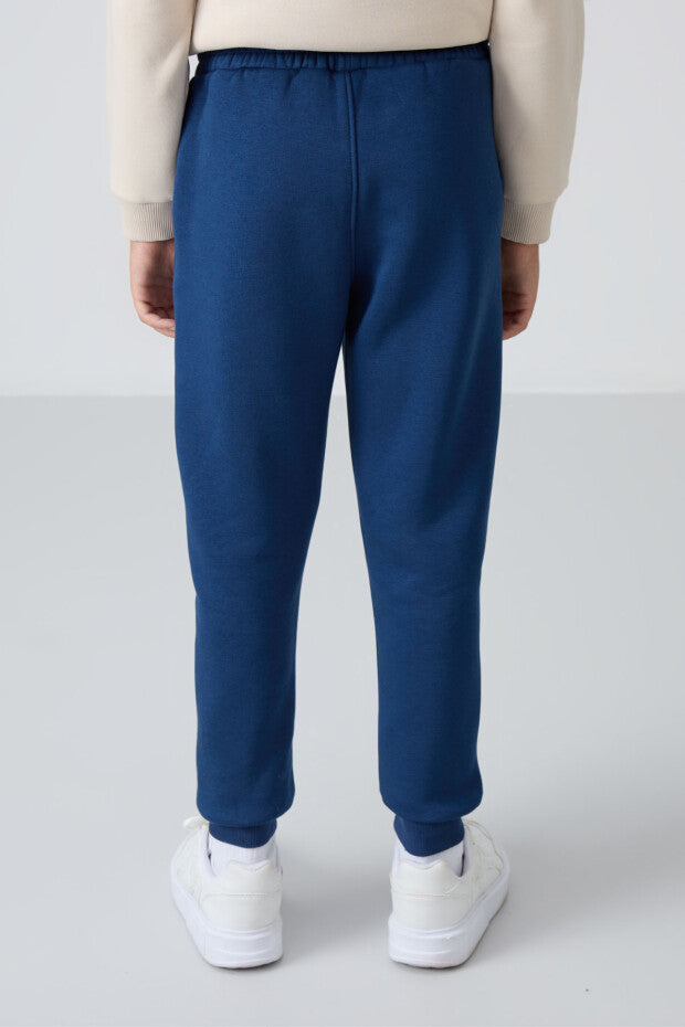 Koyu Mavi içi Şardonlu Eşofman Takımı Erkek Çocuk