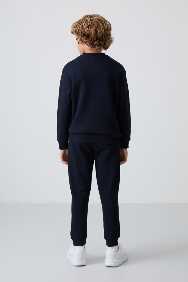 Lacivert Pamuklu Wakeup armalı Eşofman Takımı Erkek Çocuk