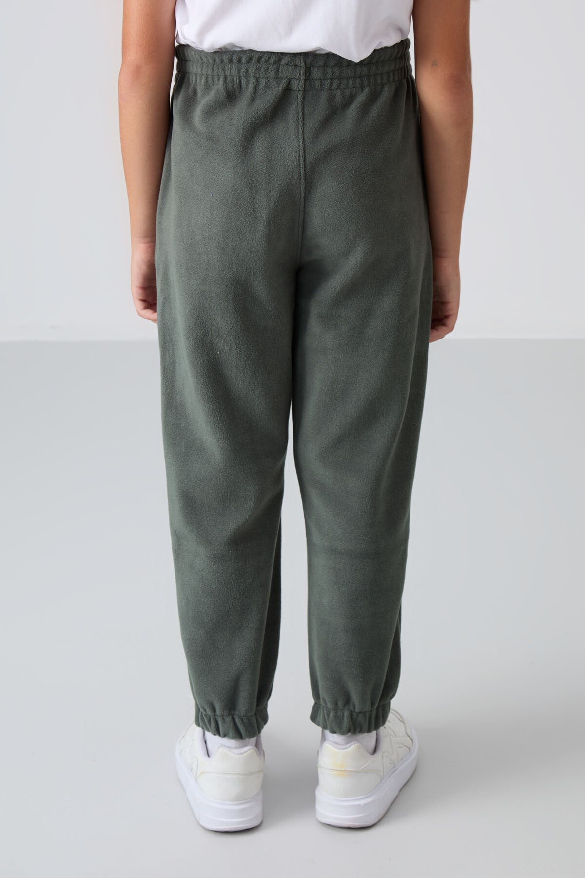 Haki Erkek Çocuk Polar Jogger Eşofman Altı