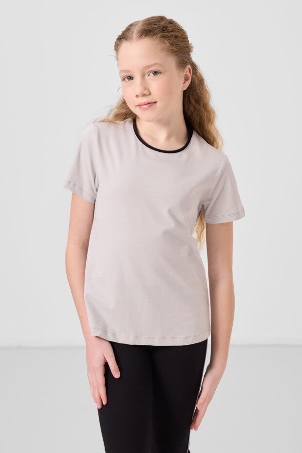 Siyah İspanyol Paça Tayt Taş Tshirt Takım