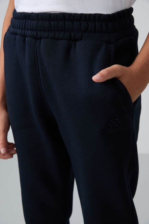 Lacivert İçi Şardonlu Eşofman Altı