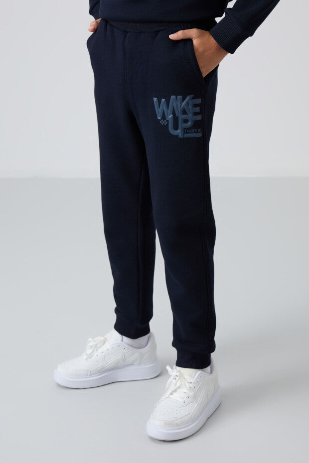 Lacivert Pamuklu Wakeup armalı Eşofman Takımı Erkek Çocuk