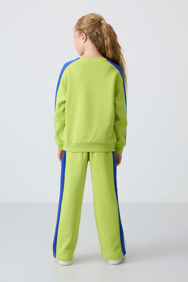 Fıstık Yeşili Kız Çocuk Eşofman Takımı