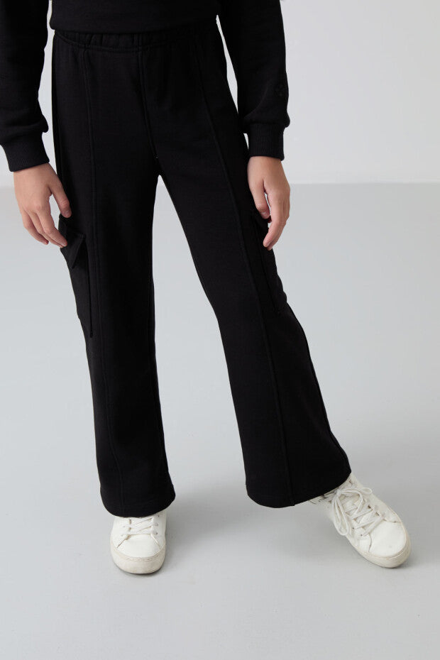 Kız Çocuk Eşofman Takımı Siyah