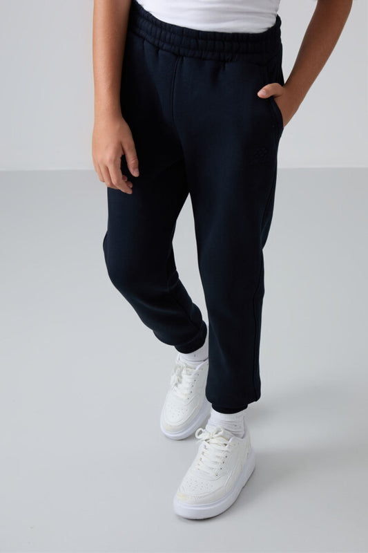 Lacivert İçi Şardonlu Eşofman Altı