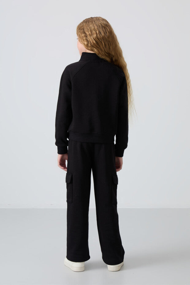 Kız Çocuk Eşofman Takımı Siyah