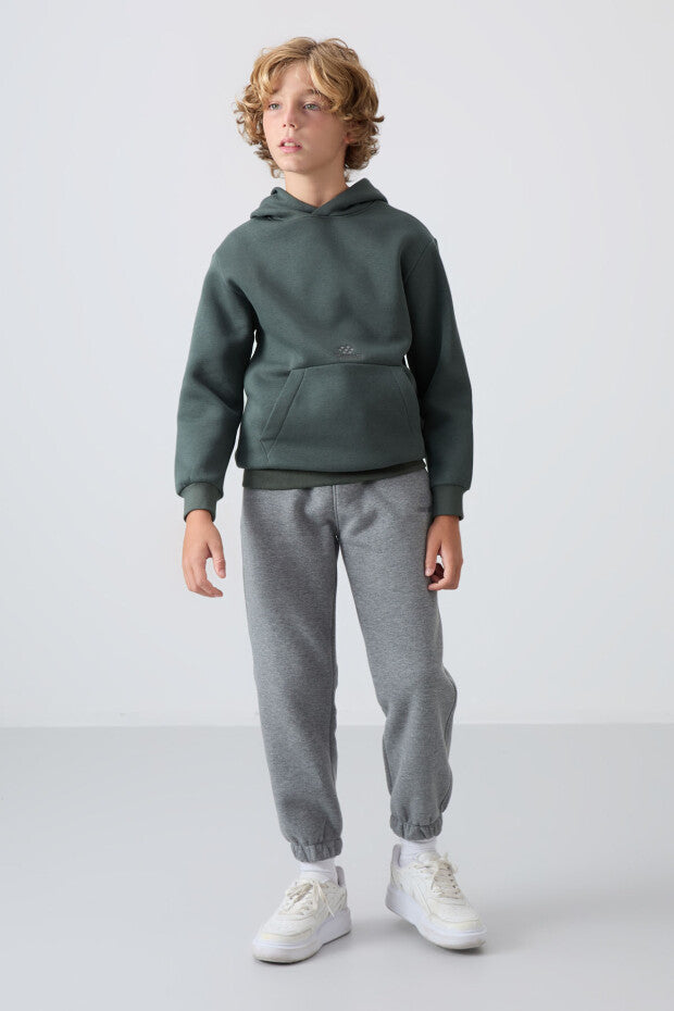 Gri Jogger Pamuklu Eşofman Altı Erkek Çocuk