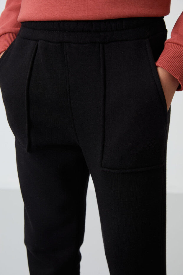 Kiremit Rengi Pamuklu Eşofman Takımı Erkek çocuk