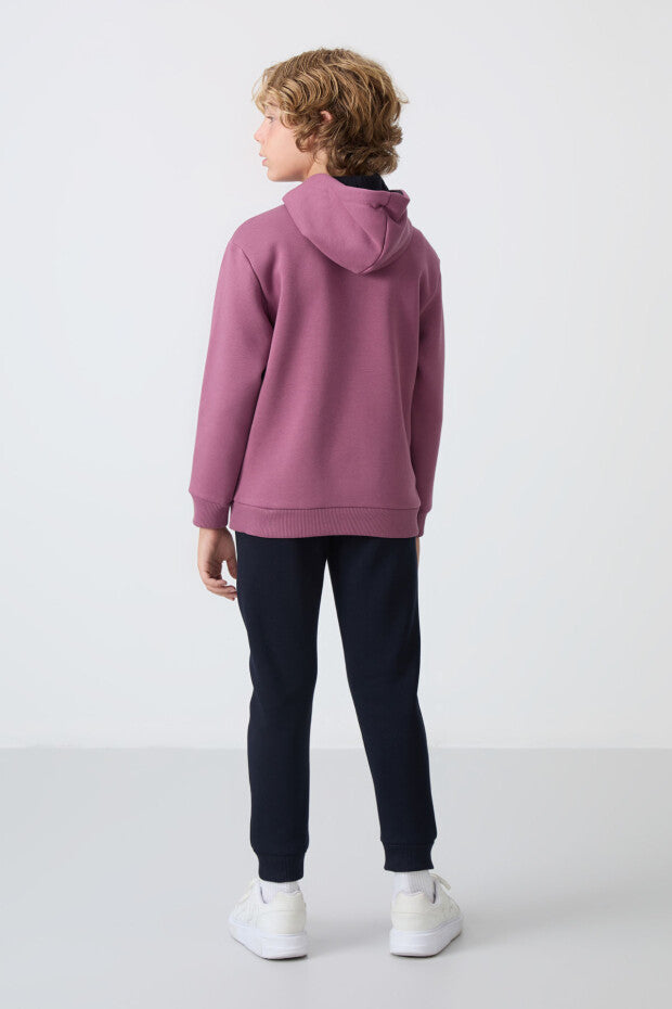 Gül Kurusu Kapüşonlu Eşofman Takımı