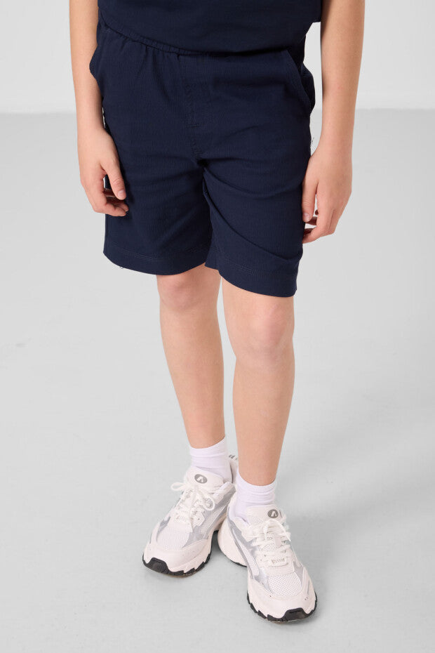 Erkek Çocuk Lacivert Şortlu Takım