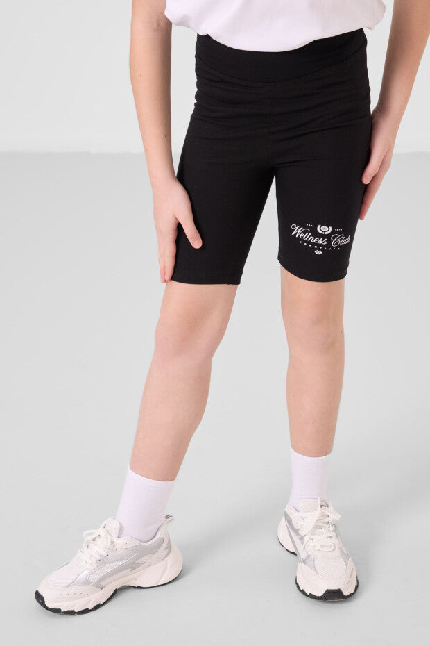 Siyah Tayt Beyaz Tshirt Takım Kız Çocuk