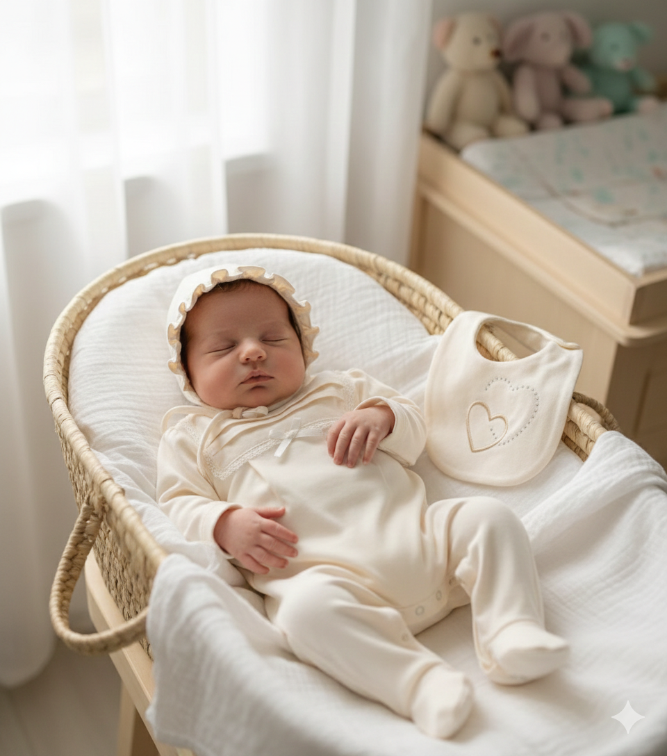 Yeni Doğan Kız Bebek 5’li Set – Girl Day Nakışlı Hastane Çıkışı 583079LV