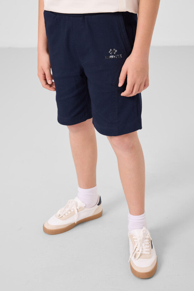 Erkek Çocuk Ekru Tshirt Laci Şort Takım