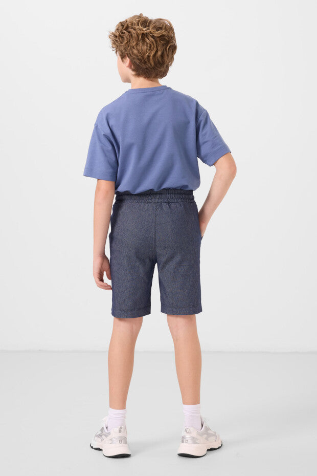 Erkek Çocuk Kot Şort Tshirt Takım