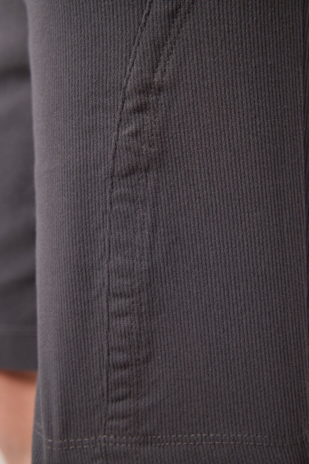 Erkek Çocuk Taş Rengi Tshirt Antrasit Şort Takım