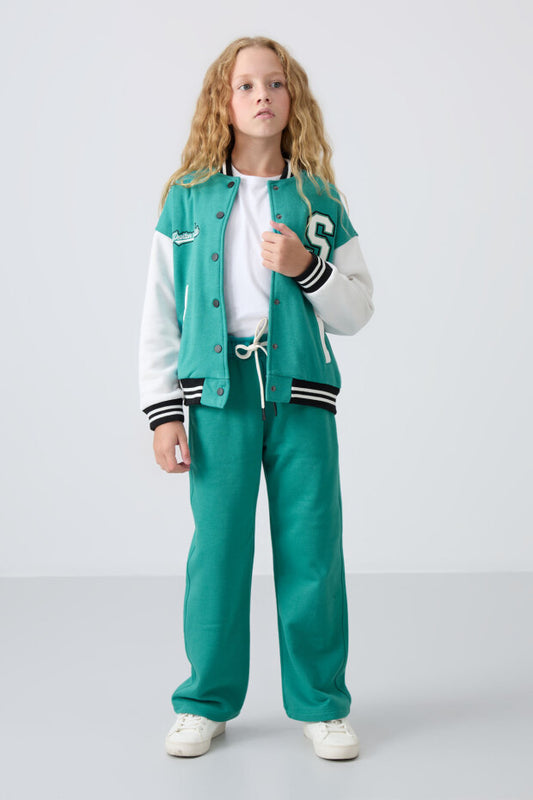 Su yeşili Kız Çocuk Kolej Ceket