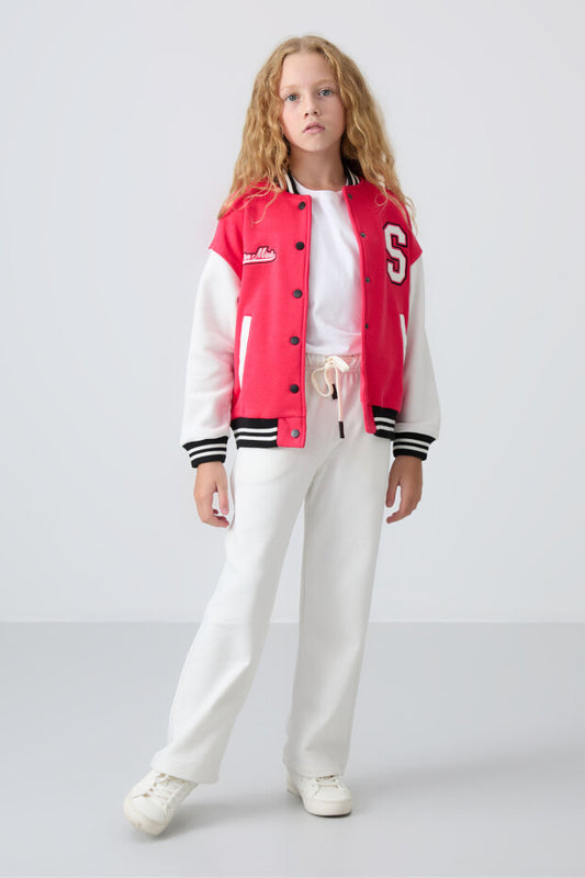 Kız Çocuk Pembe Kolej ceket
