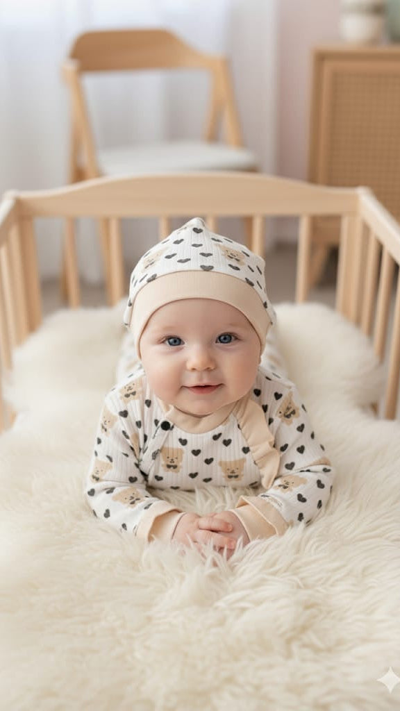 Kız Bebek 0-3 Ay Kişiselleştirilebilir Kalpli Ayıcık 5’li Set – Battaniyeli Hastane Çıkışı 25223CY