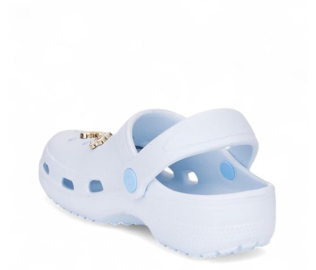 Bebek Mavi Taşlı Havuz Terliği  Kız Çocuk