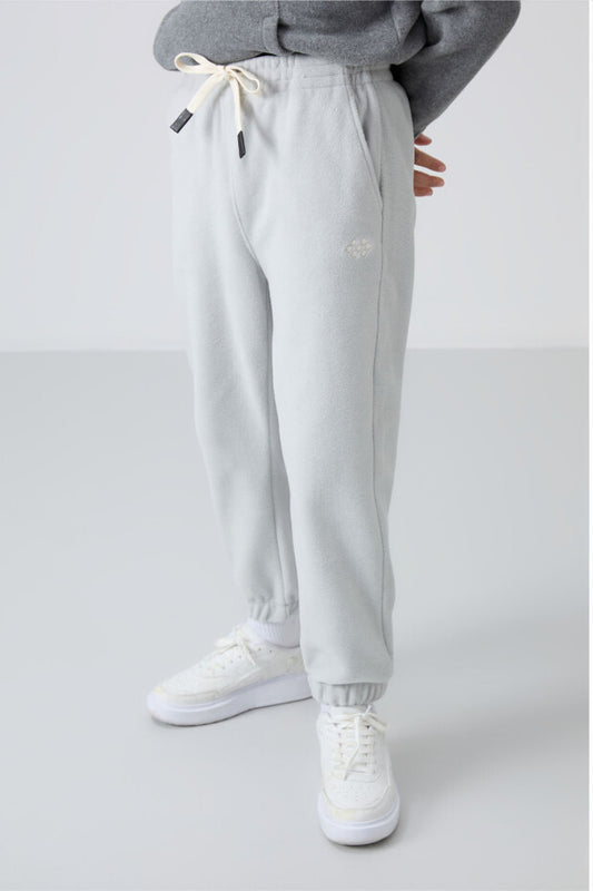 Taş Rengi Polar Jogger Erkek Çocuk Eşofman Altı