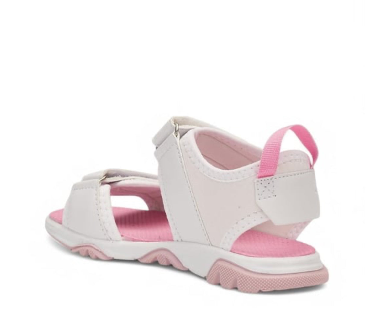 Beyaz Pembe Çizgili Spor Sandalet