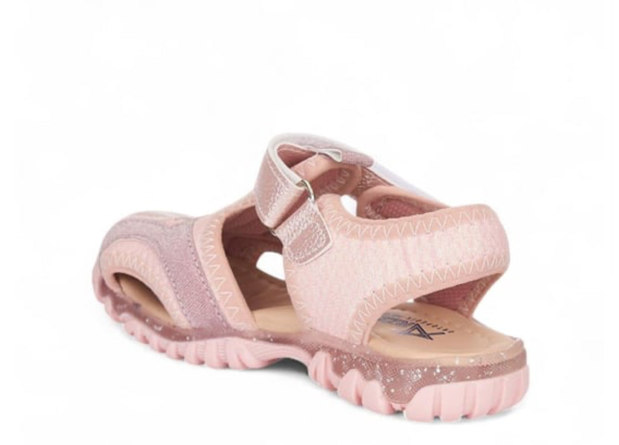 Pudra Simli Kız Çocuk Spor Sandalet