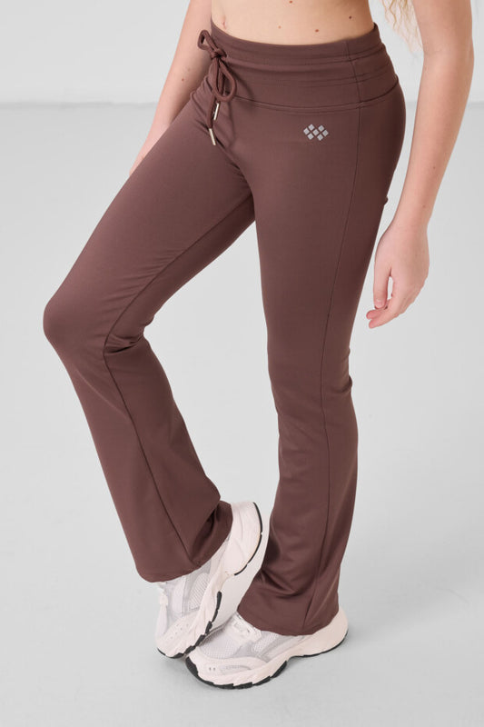 Kahve Rengi İspanyol Paça Tayt