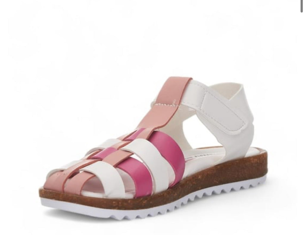 Beyaz Kız Çocuk Örgü Model Sandalet