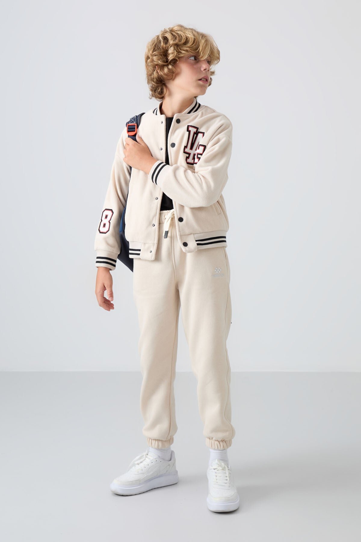 Erkek Çocuk Polar Kolej Ceketi