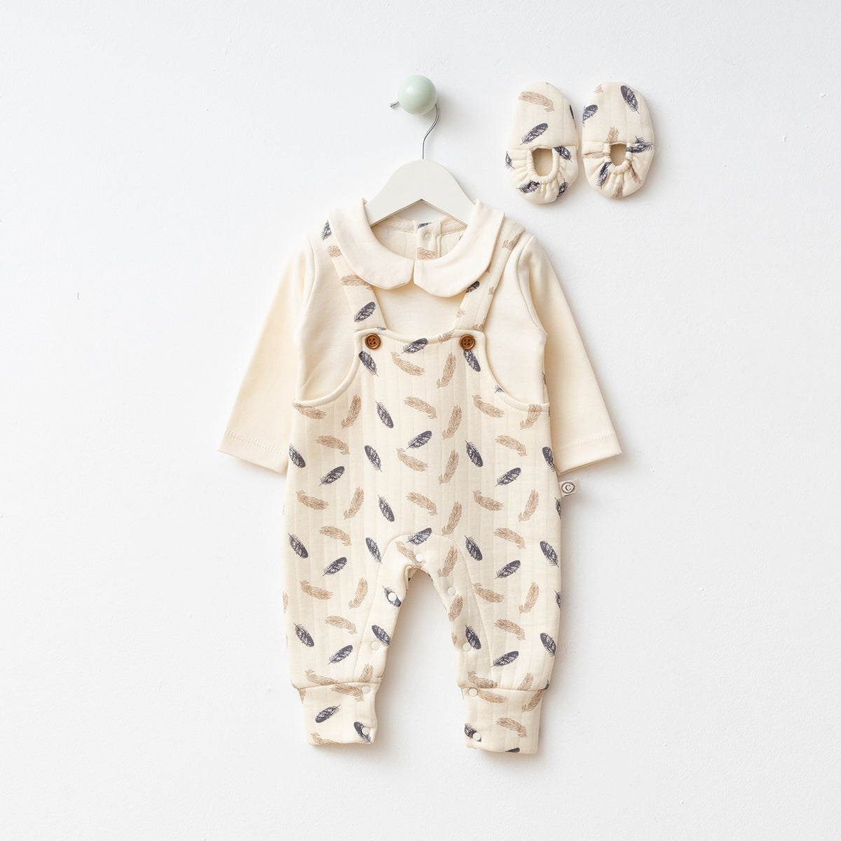 Unisex 3-6-9 Ay Tüy Kapitone Patikli Salopet 10127CF