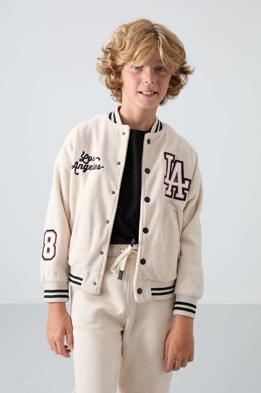 Erkek Çocuk Polar Kolej Ceketi