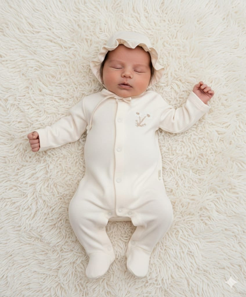 Kız Bebek 0-3 Ay Kişiselleştirilebilir “Be Like the Flowers” Set