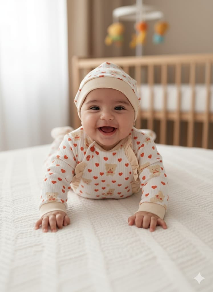 Kız Bebek 0-3 Ay Kişiselleştirilebilir Kalpli Ayıcık 5’li Set – Battaniyeli Hastane Çıkışı 25223CY