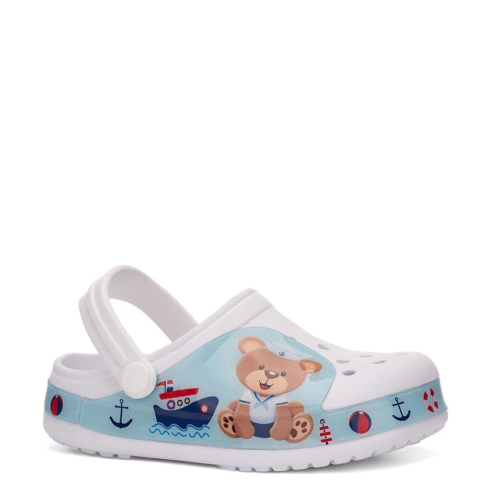 Ayıcık Figürlü Beyaz Çocuk Terlik