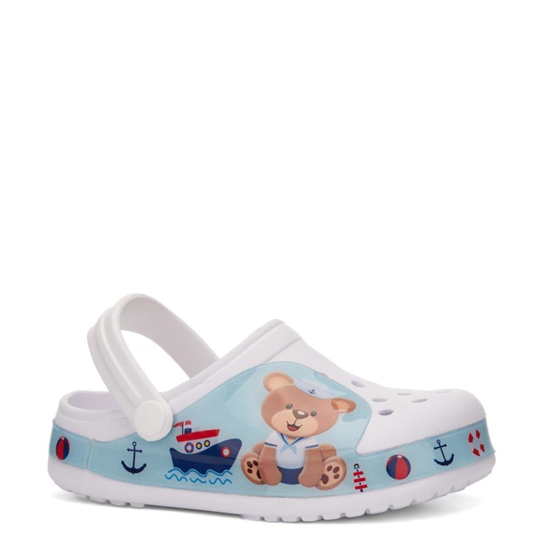 Ayıcık Figürlü Beyaz Çocuk Terlik