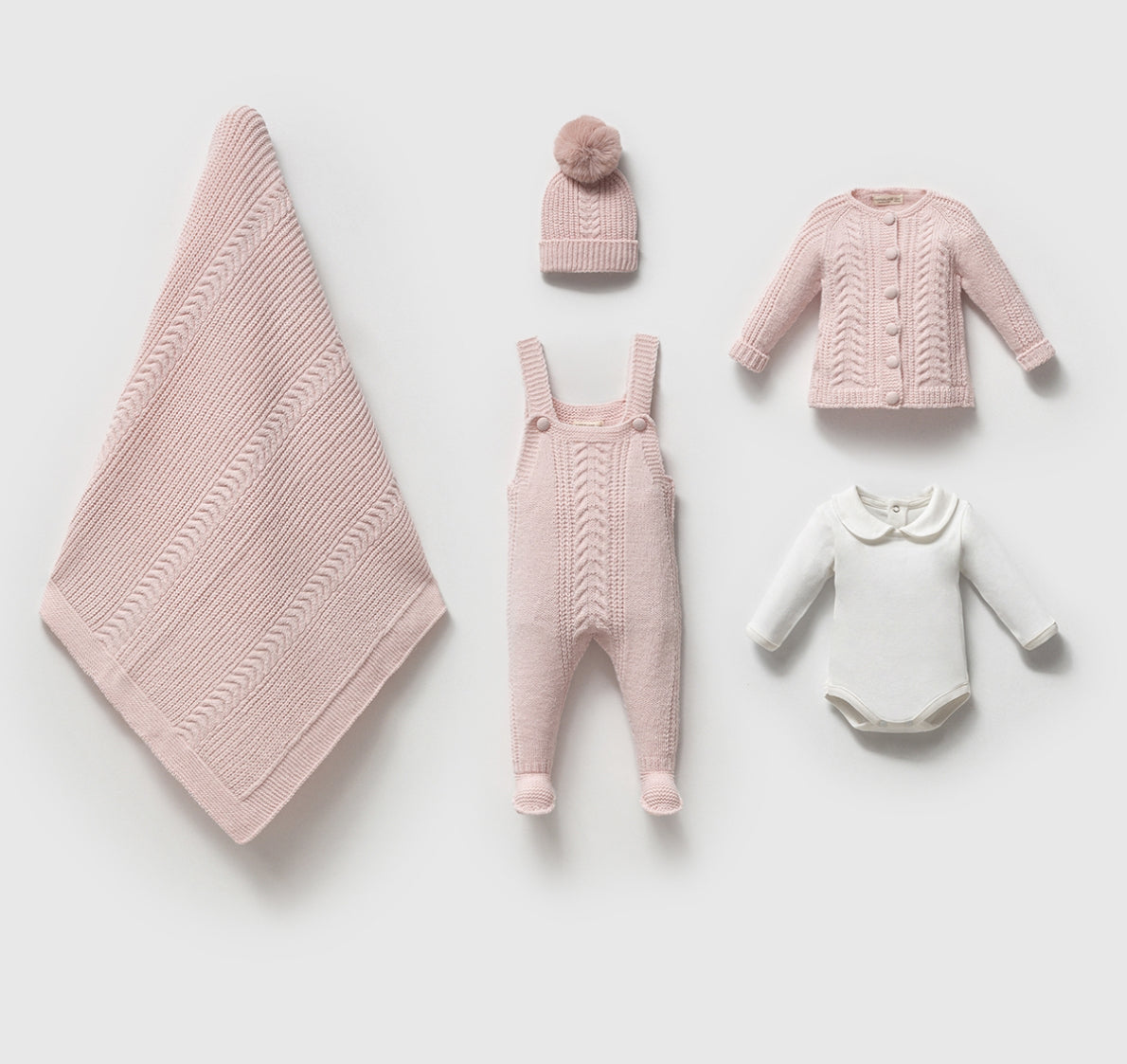 Kişiselleştirilebilir Yenidoğan 5’li Hastane Çıkışı Seti | Salopet, Bodysuit, Şapka, Hırka, Battaniye